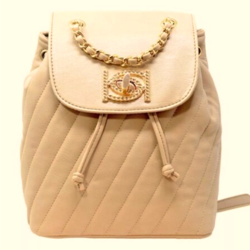 bebe- “Hera” Small backpack in Beige MSRP $99
